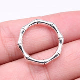 WYSIWYG 10pcs 21mm Bamboo Circle Connector Charm Pendants For Jewelry Making Bamboo Circle Pendants