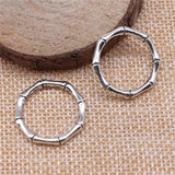 WYSIWYG 10pcs 21mm Bamboo Circle Connector Charm Pendants For Jewelry Making Bamboo Circle Pendants
