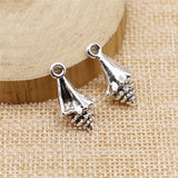 10pcs 21x11x6mm Shell Conch Charm Pendants For Jewelry Making Antique Silver Color Conch Shell Pendants Charm Conch ef4380