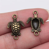 WYSIWYG 10pcs 21x14mm 3 Colors Sea Turtle Connector Charm Turtle Connector Charms Sea Turtle Charm EF3953