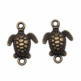 WYSIWYG 10pcs 21x14mm 3 Colors Sea Turtle Connector Charm Turtle Connector Charms Sea Turtle Charm EF3953
