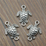 WYSIWYG 10pcs 21x14mm 3 Colors Sea Turtle Connector Charm Turtle Connector Charms Sea Turtle Charm EF3953