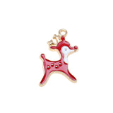 WYSIWYG 10pcs 21x14mm 5 Colors Enamel Deer Charms Pendant For DIY Jewelry Making Handmade Jewelry Craft Findings