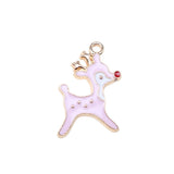 WYSIWYG 10pcs 21x14mm 5 Colors Enamel Deer Charms Pendant For DIY Jewelry Making Handmade Jewelry Craft Findings