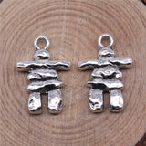 WYSIWYG 10pcs 21x14mm Antique Silver Color Stone Man Charms Pendant For Jewelry Making DIY Jewelry Findings