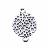 WYSIWYG 10pcs 21x15mm Antique Silver Color Hollow Flower Connector Charms For Jewelry Making DIY Jewelry Findings