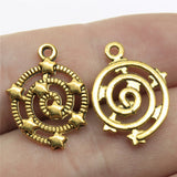 WYSIWYG 10pcs 21x15mm DIY Star Pendant For Jewelry Making Antique Gold Color Star Pendants Charm Pendant Star