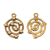 WYSIWYG 10pcs 21x15mm DIY Star Pendant For Jewelry Making Antique Gold Color Star Pendants Charm Pendant Star