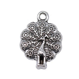 WYSIWYG 10pcs 21x15mm Peacock Charms Pendants For Jewelry Making DIY Jewelry Findings Jewelry Accessories