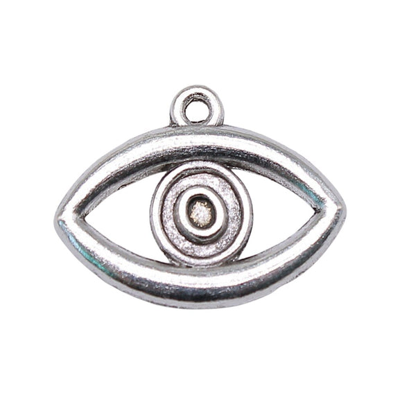 WYSIWYG 10pcs 21x16mm Pendant Eye Eye Charm Pendants For Jewelry Making 2 Colors Eye Pendants