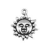 WYSIWYG 10pcs 21x17mm 2 Colors Sun Handmade Charms Pendant DIY For Bracelet Necklace