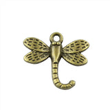 WYSIWYG 10pcs 21x18mm Pendant Dragonfly Dragonfly Charm Pendants For Jewelry Making 2 Colors Dragonfly Pendants