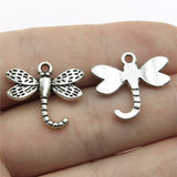 WYSIWYG 10pcs 21x18mm Pendant Dragonfly Dragonfly Charm Pendants For Jewelry Making 2 Colors Dragonfly Pendants