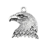 WYSIWYG 10pcs 21x19mm Eagle Head Charm Pendants For Jewelry Making Antique Silver Color Antique Gold Color