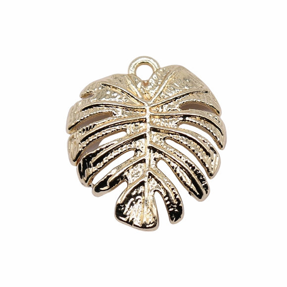 WYSIWYG 10pcs 21x20mm KC Gold Color Leaves Charms Pendant For Jewelry Making Earring Making Accessories