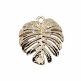 WYSIWYG 10pcs 21x20mm KC Gold Color Leaves Charms Pendant For Jewelry Making Earring Making Accessories