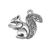 10pcs 21x21mm Pendant Squirrel Animal Squirrel Charm Pendants For Jewelry Making 3D Squirrel Pendants ef4080