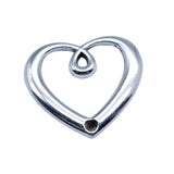 WYSIWYG 10pcs 21x23mm Antique Silver Color Heart Charms Pendant For DIY Jewelry Making Handmade Jewelry Craft Findings
