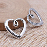 WYSIWYG 10pcs 21x23mm Antique Silver Color Heart Charms Pendant For DIY Jewelry Making Handmade Jewelry Craft Findings