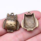 WYSIWYG 10pcs 21x25mm Owl Charms Pendants For Jewelry Making DIY Jewelry Findings Jewelry Accessories