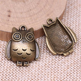 WYSIWYG 10pcs 21x25mm Owl Charms Pendants For Jewelry Making DIY Jewelry Findings Jewelry Accessories