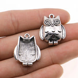 WYSIWYG 10pcs 21x25mm Owl Charms Pendants For Jewelry Making DIY Jewelry Findings Jewelry Accessories