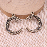 WYSIWYG 10pcs 21x26mm Moon Connector Charms Pendants For Jewelry Making DIY Jewelry Findings Jewelry Accessories