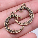 WYSIWYG 10pcs 21x26mm Moon Connector Charms Pendants For Jewelry Making DIY Jewelry Findings Jewelry Accessories
