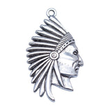 WYSIWYG 10pcs 21x37mm Antique Silver Color Indian Charms Pendant For DIY Jewelry Making Handmade Jewelry Craft Findings