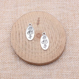 WYSIWYG 10pcs 22x10mm Antique Silver Color Triathlon Swimming Bike Running Charms For Jewelry Making