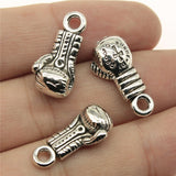 WYSIWYG 10pcs 22x10x6mm Boxing Gloves Charms Antique Silver Color Pendant Charms Jewelry Findings For Jewelry Making