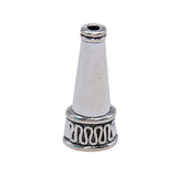WYSIWYG 10pcs 22x10x9mm Crimps End Caps Bead Covers Antique Silver Color Speaker End Bead Caps Connectors