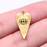 WYSIWYG 10pcs 22x11mm Antique Silver Color Eye Charms Pendant For Jewelry Making DIY Jewelry Findings