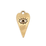 WYSIWYG 10pcs 22x11mm Antique Silver Color Eye Charms Pendant For Jewelry Making DIY Jewelry Findings