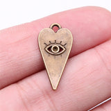 WYSIWYG 10pcs 22x11mm Antique Silver Color Eye Charms Pendant For Jewelry Making DIY Jewelry Findings