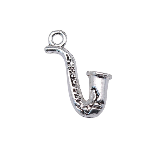 WYSIWYG 10pcs 22x11mm Musical Instruments Saxophone Charms For Jewelry Making Saxophone Charms Charm Saxophone