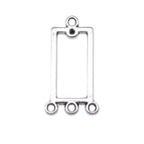 WYSIWYG 10pcs 22x12mm DIY Porous Earring Jewelry Findings Earring Connector For Jewelry Making Earring Connector Charms