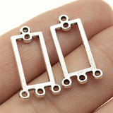 WYSIWYG 10pcs 22x12mm DIY Porous Earring Jewelry Findings Earring Connector For Jewelry Making Earring Connector Charms