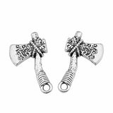 WYSIWYG 10pcs 22x14mm Ax Charm Pendants For Jewelry Making Antique Silver Color Ax Pendants Charm