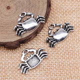 WYSIWYG 10pcs 22x14mm Crab Charms Pendants For Jewelry Making DIY Jewelry Findings Jewelry Accessories