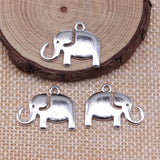 WYSIWYG 10pcs 22x17mm Antique Silver Color Elephant Charms Pendant For Jewelry Making DIY Jewelry Findings