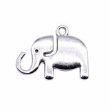 WYSIWYG 10pcs 22x17mm Antique Silver Color Elephant Charms Pendant For Jewelry Making DIY Jewelry Findings