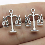 10pcs 22x17mm Balance Scales Libra Scales Of Justice Charm Pendants For Jewelry Making Law Scales Pendants ef0093
