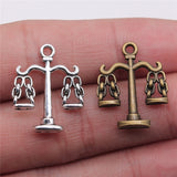 10pcs 22x17mm Balance Scales Libra Scales Of Justice Charm Pendants For Jewelry Making Law Scales Pendants ef0093