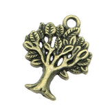 WYSIWYG 10pcs 22x17mm Tree Charm Pendants For Jewelry Making 3 Colors Tree Pendants