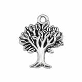 WYSIWYG 10pcs 22x17mm Tree Charm Pendants For Jewelry Making 3 Colors Tree Pendants