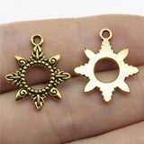 WYSIWYG 10pcs 22x18mm 3 Colors Sun Charms Sun Pendant Charms For Jewelry Making