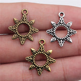 WYSIWYG 10pcs 22x18mm 3 Colors Sun Charms Sun Pendant Charms For Jewelry Making