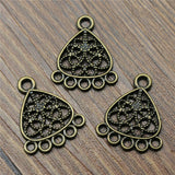 WYSIWYG 10pcs 22x18mm Charm Porous Earring Connector Earring Connector DIY Jewelry Making Triangular Earring Connector