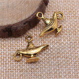 WYSIWYG 10pcs 22x18mm Lucky Aladdin Pendants Wish Teapot Charm Pendants For Jewelry Making